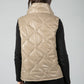 Quilted Gilet in Beige