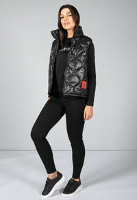 Quilted Gilet in Black