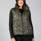 Quilted Gilet in Khaki