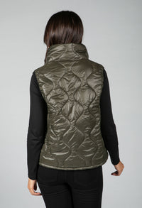 Quilted Gilet in Khaki