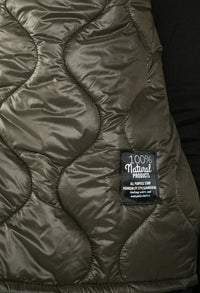 Quilted Gilet in Khaki