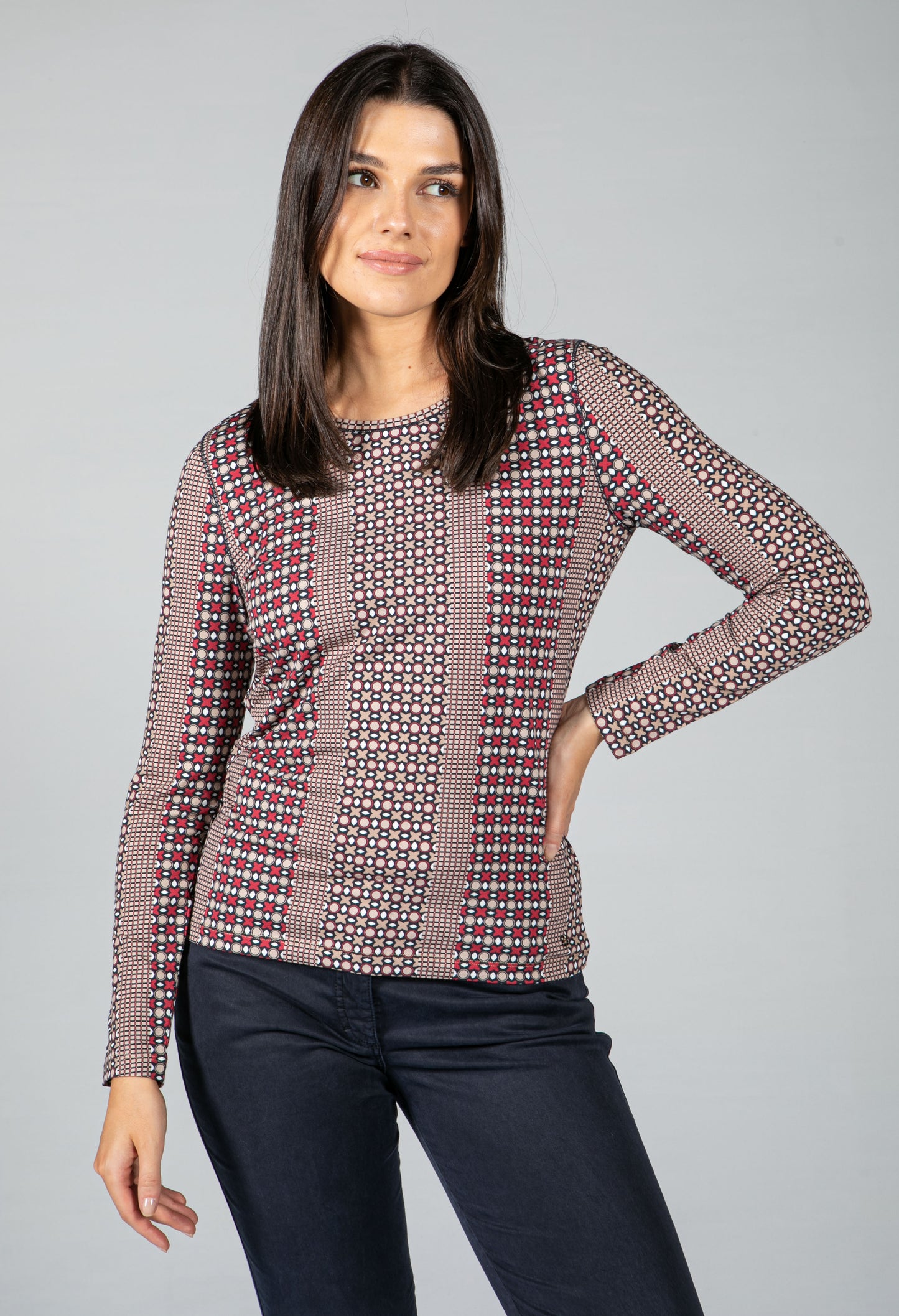 Geometric Printed Top