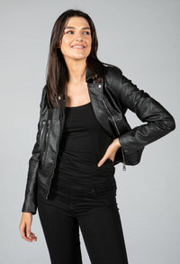 Faux Leather Biker Jacket-2