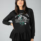 PAMELA SCOTT CREW NECK GRAPHIC JUMPER