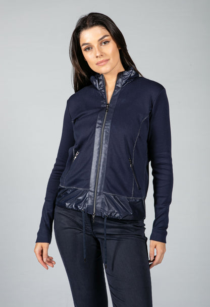 Zip-Up Sweatshirt in Navy