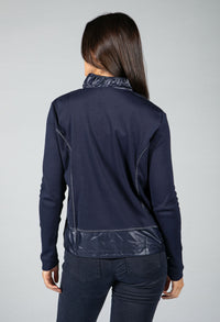 Zip-Up Sweatshirt in Navy