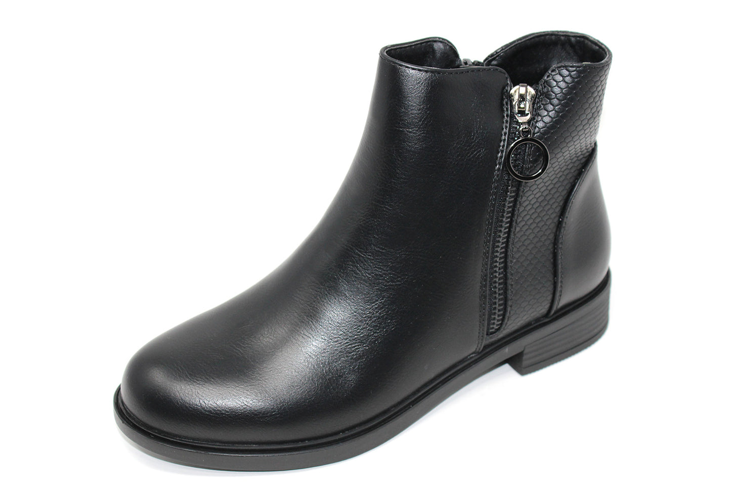 Zipped Ankle Boot