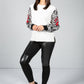 Long Sleeve Knit with Graphic Sleeves