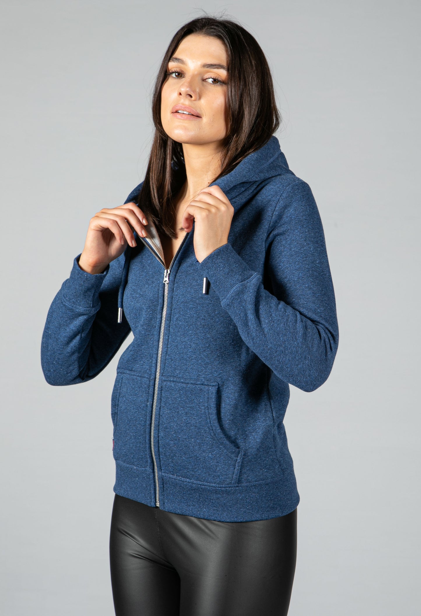 Navy Zip Hoodie