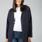 Hooded Open Cardigan in Navy