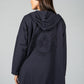 Hooded Open Cardigan in Navy