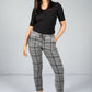 Charcoal Grey Check Trousers