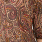 Paisley V neck blouse in Maroon