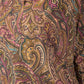 Paisley V neck blouse in Wine