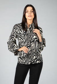 Zebra print Blouse with bag