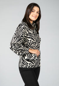 Zebra print Blouse with bag