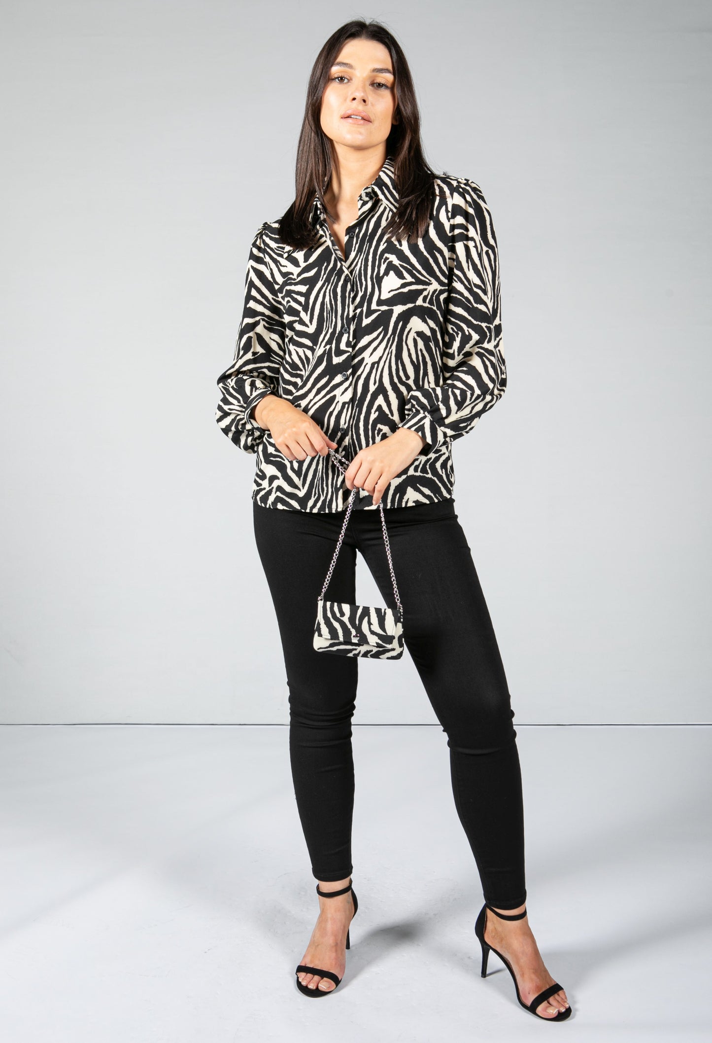 Zebra print Blouse with bag