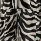 Faux Zebra Print Open midi Jacket