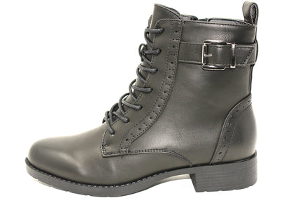 Leather Look Ankle Boot-1