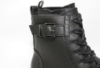 Leather Look Ankle Boot-1