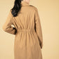 Double Breasted Trench Coat in Camel