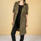 Double Breasted Trench Coat in Khaki