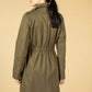 Double Breasted Trench Coat in Khaki