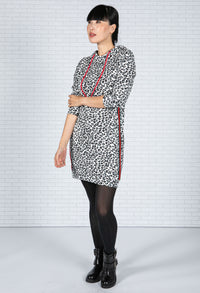 Snow Leopard Hooded Dress