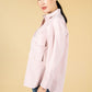 Utility style shirt in pale pink