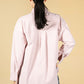 Utility style shirt in pale pink