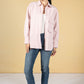 Utility style shirt in pale pink