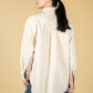 utility style button shirt in cream