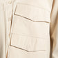 utility style button shirt in cream