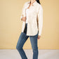 utility style button shirt in cream