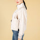 Utility zipped jacket in stone