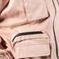 Utility zipped jacket in dusty pink