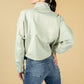 Utility zipped jacket in sage