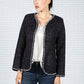 Pearl Detail Jacket in Navy