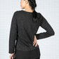 Black Pepper Knit Top with Under Shirt Detail