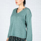 Relaxed Fit Pullover Knit in Mint