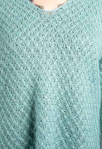 Relaxed Fit Pullover Knit in Mint