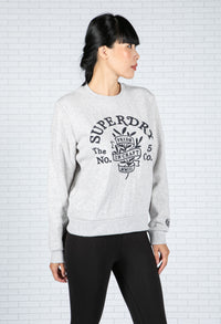 Crew Neck Graphic Sweatshirt in Grey