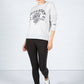 Crew Neck Graphic Sweatshirt in Grey