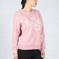 Crew Neck Graphic Sweatshirt in Rose