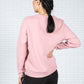 Crew Neck Graphic Sweatshirt in Rose