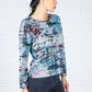 Super Soft Abstract Print Jumper