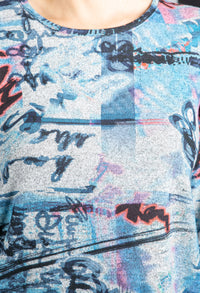 Super Soft Abstract Print Jumper