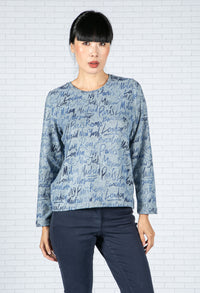 Super Soft Capitals Print Jumper