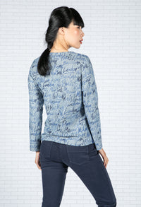 Super Soft Capitals Print Jumper