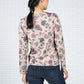 Floral Print Long Sleeve Top in Beige